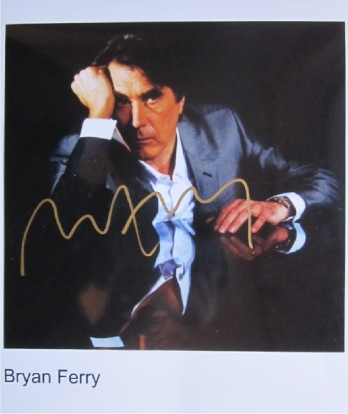 Bryan Ferry Hand-Signed Photo