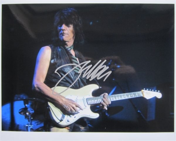 Jeff Beck Hand-Signed Photo