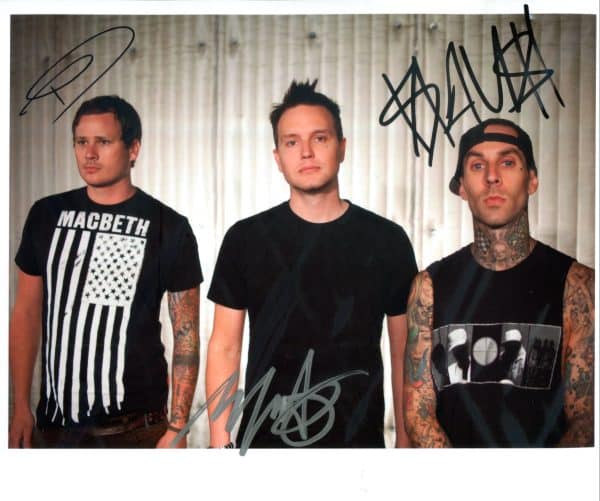 Blink 182 Hand-Signed Photo