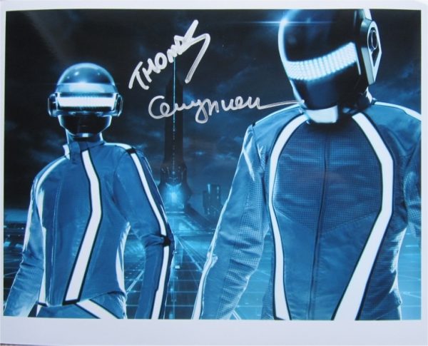 Daft Punk Hand-Signed Photo