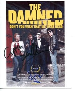 The Damned Hand-Signed Photo