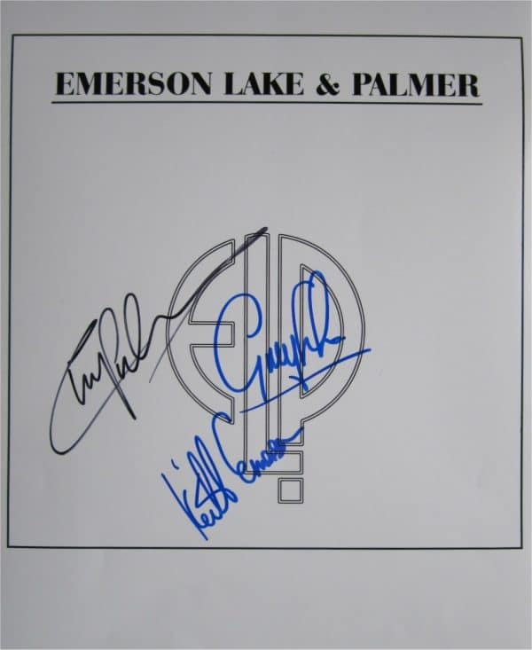 Emerson Lake and Palmer Hand-Signed Photo