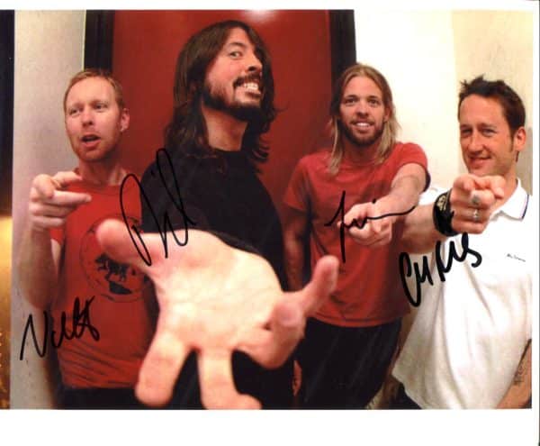 Foo Fighters Hand-Signed Photo