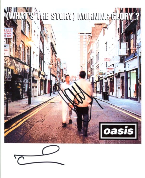 Liam and Noel Gallagher Hand-Signed Photo