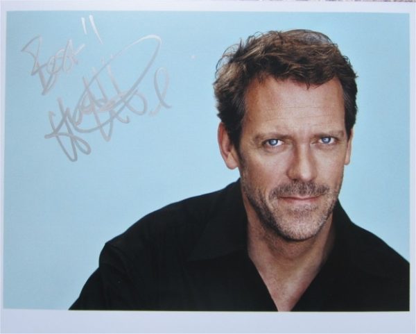 Hugh Laurie Hand-Signed Photo