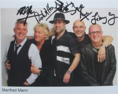 Manfredd Mann's Earthband Hand-Signed Photo