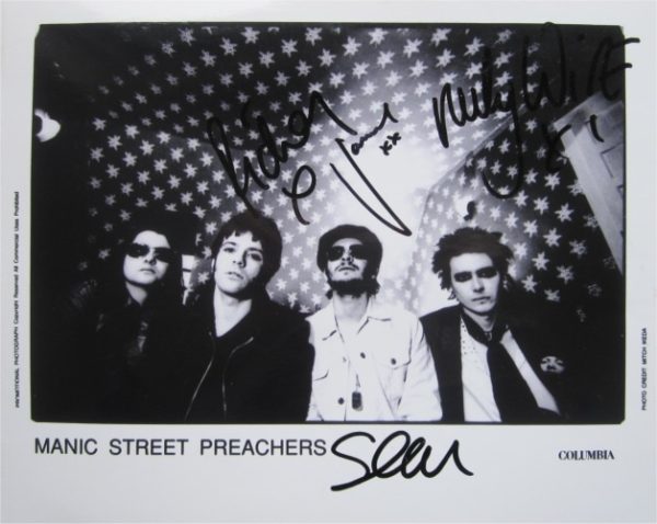 Manic Street Preachers Hand-Signed Photo