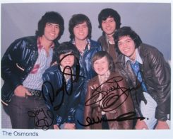 The Osmonds Hand-Signed Photo