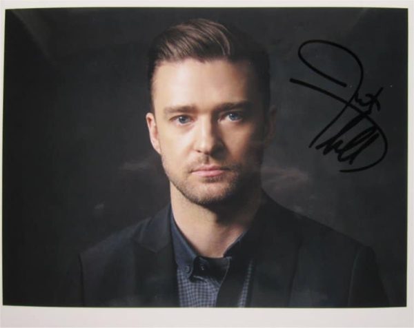 Justin Timberlake Hand-Signed Photo