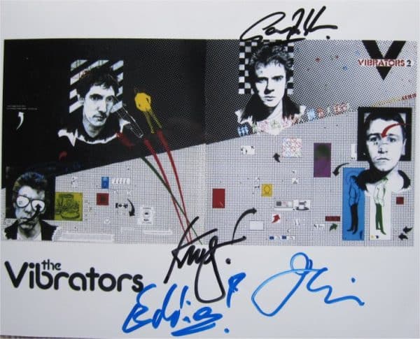 The Vibrators Hand-Signed Photo