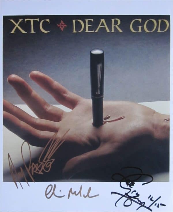 XTC Hand-Signed Photo
