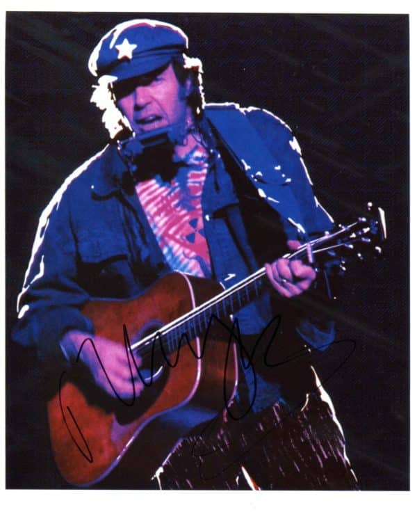 Neil Young Hand-Signed Photo
