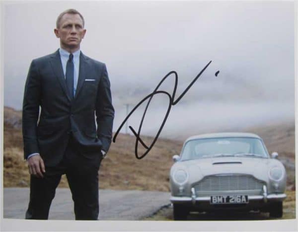 Daniel Craig Hand-Signed Photo