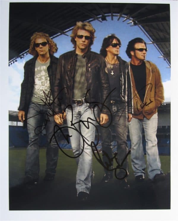 Bon Jovi Hand-Signed Photo