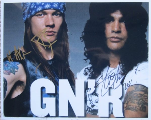 Gun'n'Roses Hand-Signed Photo
