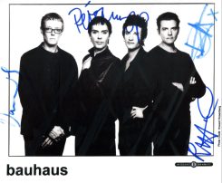 Bauhaus Hand-Signed Photo