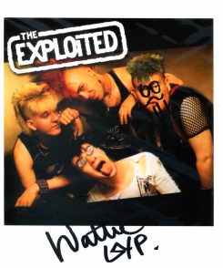 The Exploited Hand-Signed Photo