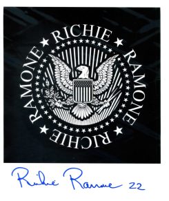 Richie Ramone Hand-Signed Photo
