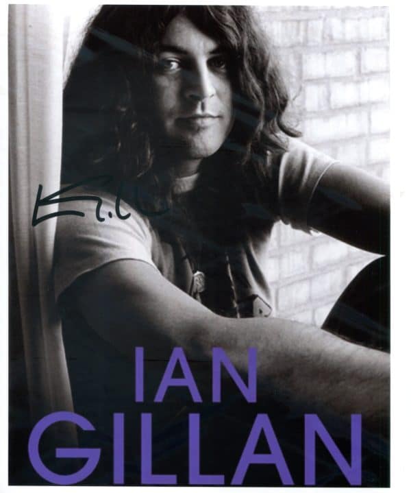 Ian Gillan Hand-Signed Photo