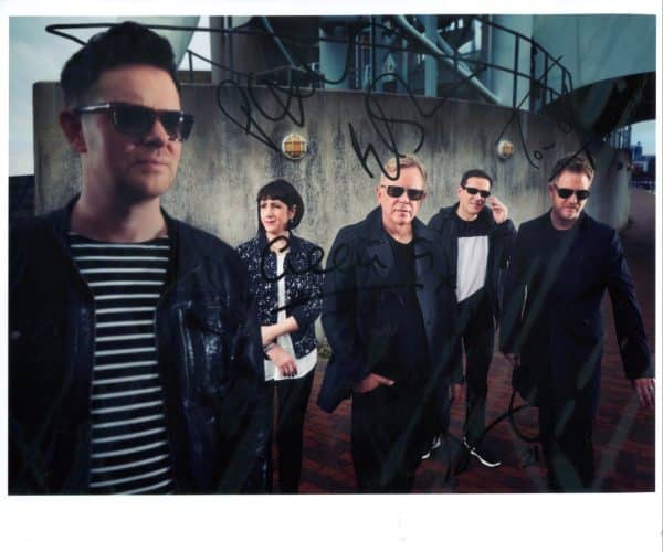 New Order Hand-Signed Photo