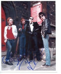 The Damned Hand-Signed Photo