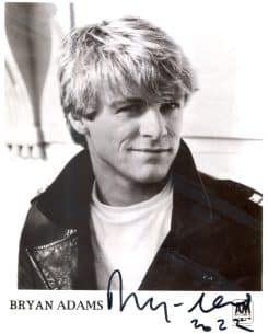 Bryan Adams Hand-Signed Photo