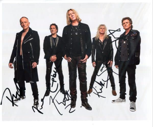 Def Leppard Hand-Signed Photo