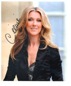 Celine Dion Hand-Signed Photo