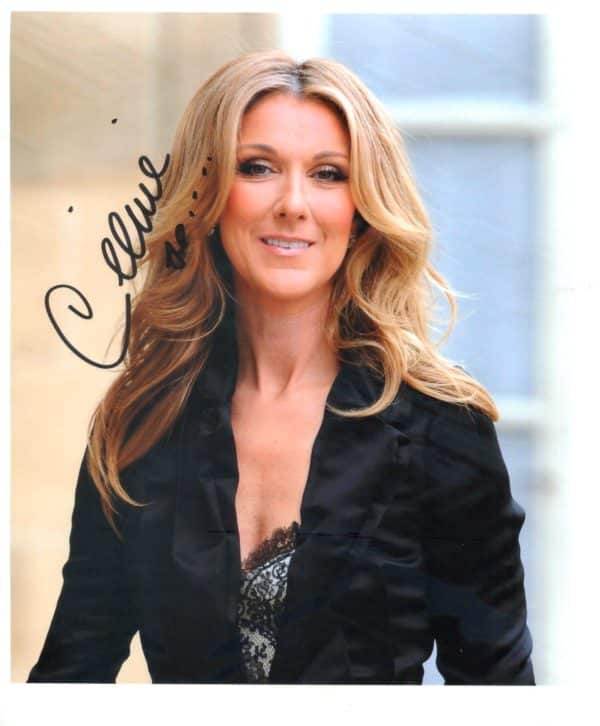 Celine Dion Hand-Signed Photo