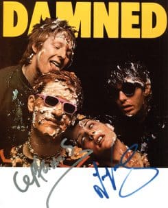 The Damned Hand-Signed Photo