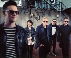 New Order Hand-Signed Photo