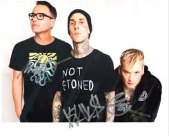Blink 182 Hand-Signed Photo