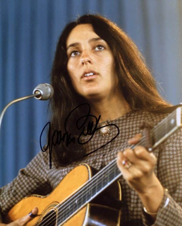 Joan Baez Hand-Signed Photo