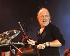 Lars Ulrich (Metallica) Hand-Signed Photo