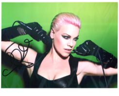 Pink Hand-Signed Photo