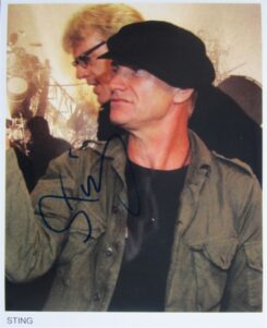 Sting Hand-Signed Photo